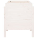 Fioriera da Giardino Bianca 62x50x57 cm Legno Massello di Pino