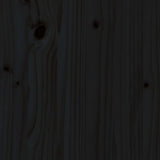 Fioriera da Giardino Nera 62x50x57 cm in Legno Massello di Pino