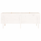 Fioriera Rialzata da Giardino Bianca 160x50x57 cm Massello Pino