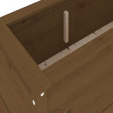 Fioriera Rialzata da Giardino Ambra 119,5x40x39cm Massello Pino