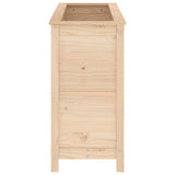 Fioriera Rialzata da Giardino 119,5x40x78cm Legno Massello Pino