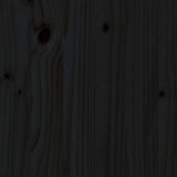 Sgabelli da Bar 2pz Neri 40x42x120 cm Legno Massello Pino
