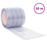 Tenda per Porte Trasparente 200 mm x 1,6 mm 50 m in PVC