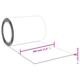 Tenda per Porte Rossa 300 mm x 2,6 mm 25 m in PVC