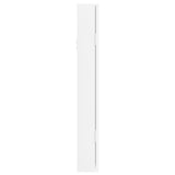 Armadio Portagioie con Specchio a Muro Bianco 30x8,5x67 cm