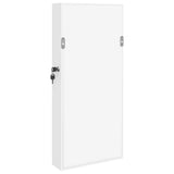 Armadio Portagioie con Specchio a Muro Bianco 30x8,5x67 cm