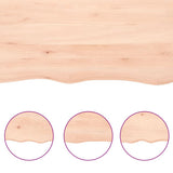 Ripiano a Parete 60x20x6 cm Legno Massello Rovere Non Trattato