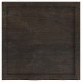 Ripiano Marrone Scuro 60x60x(2-6) cm Massello Rovere Trattato