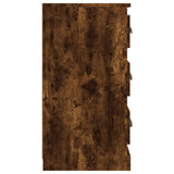 Credenze 2 pz Rovere Fumo in Legno truciolato