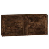 Credenze 2 pz Rovere Fumo in Legno truciolato