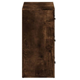 Credenze 2 pz Rovere Fumo in Legno truciolato