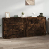 Credenze 2 pz Rovere Fumo in Legno truciolato