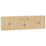 Credenze 3 pz Rovere Sonoma in Legno truciolato