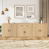 Credenze 3 pz Rovere Sonoma in Legno truciolato
