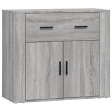 Credenze 3 pz Grigio Sonoma in Legno truciolato