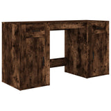 Scrivania con Armadietto Rovere Fumo in Legno truciolato