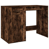 Scrivania con Armadietto Rovere Fumo in Legno truciolato