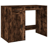 Scrivania con Armadietto Rovere Fumo in Legno truciolato