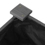 Fioriera Giardino con Fodera Grigia 240x45x25 cm Massello Abete