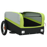 Rimorchio da Bici Nero e Verde 30 kg in Ferro