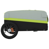 Rimorchio da Bici Nero e Verde 30 kg in Ferro