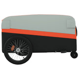 Rimorchio da Bici Nero e Arancione 45 kg in Ferro