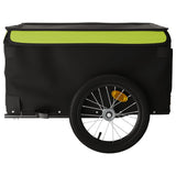 Rimorchio da Bici Nero e Verde 45 kg in Ferro