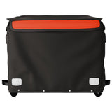 Rimorchio da Bici Nero e Arancione 45 kg in Ferro