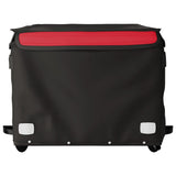 Rimorchio da Bici Nero e Rosso 45 kg in Ferro