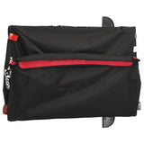 Rimorchio da Bici Nero e Rosso 45 kg in Ferro
