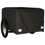 Rimorchio da Bici Nero e Grigio 45 kg in Ferro