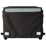 Rimorchio da Bici Nero e Grigio 45 kg in Ferro