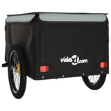 Rimorchio da Bici Nero e Grigio 45 kg in Ferro