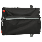 Rimorchio da Bici Nero e Grigio 45 kg in Ferro