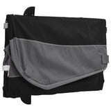 Rimorchio da Bici Nero e Grigio 45 kg in Ferro