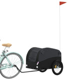 Rimorchio da Bici Nero 45 kg in Ferro