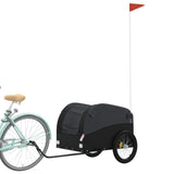 Rimorchio da Bici Nero 45 kg in Ferro