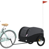 Rimorchio da Bici Nero 45 kg in Ferro