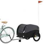 Rimorchio da Bici Nero 45 kg in Ferro