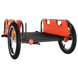 Rimorchio da Bici Arancione e Grigio Oxford e Ferro