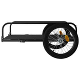 Rimorchio da Bici Nero 135x70x37 cm in Ferro