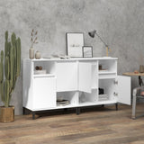 Credenze 2pz Bianche 60x35x70 cm in Legno truciolato