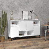 Credenze 2pz Bianche 60x35x70 cm in Legno truciolato