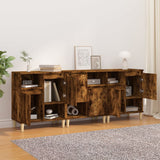 Credenze 3pz Rovere Fumo 60x35x70 cm in Legno truciolato