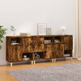 Credenze 3pz Rovere Fumo 60x35x70 cm in Legno truciolato