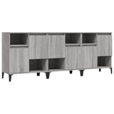 Credenze 3pz Grigio Sonoma 60x35x70 cm in Legno truciolato