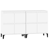 Credenze 2pz Bianche 60x35x70 cm in Legno truciolato