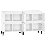 Credenze 2pz Bianche 60x35x70 cm in Legno truciolato