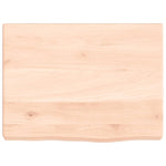 Piano Bagno 40x30x(2-4) cm in Legno Massello Non Trattato