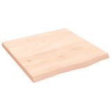 Piano Bagno 60x60x(2-4) cm in Legno Massello Non Trattato